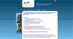 Desktop Screenshot of cetera.cz