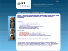Tablet Screenshot of cetera.cz